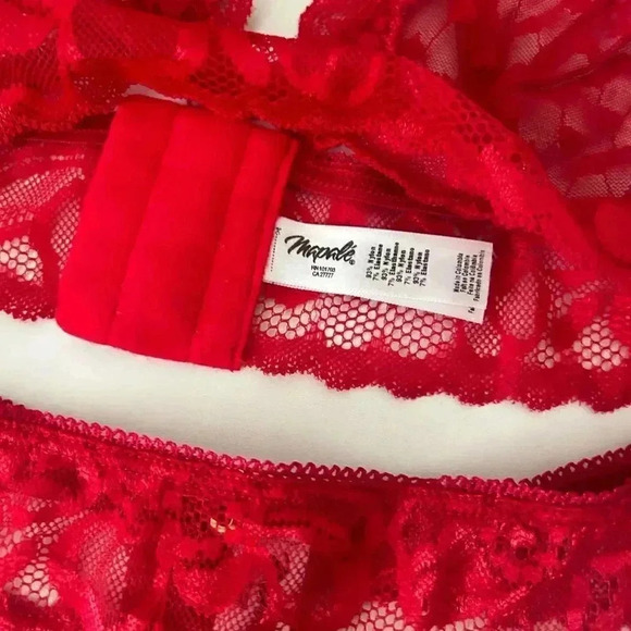 NWOT Mapale Nordstrom Heart Print Lingerie Set S/M - Picture 3 of 5